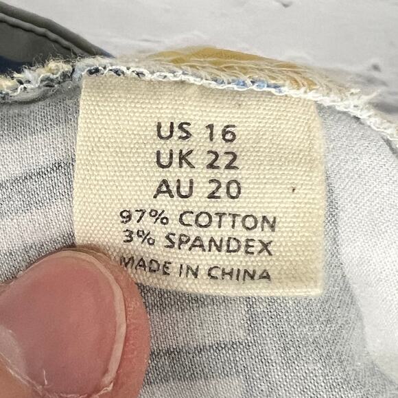 LOUDMOUTH GOLF Women's 16 Blue‎ Geometric Diamond All Over Fun Bermuda 9" Shorts - Picture 5 of 9